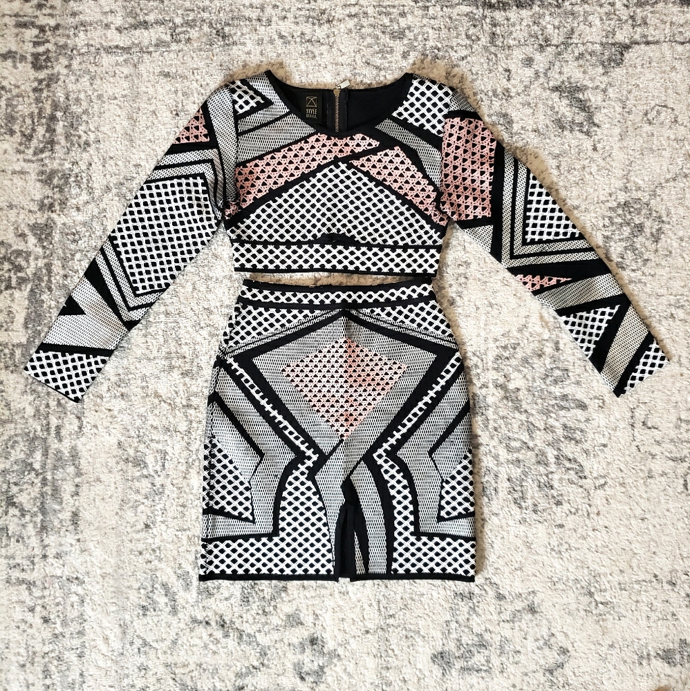 Ecletic - 2 Piece Set (Top and Skirt)